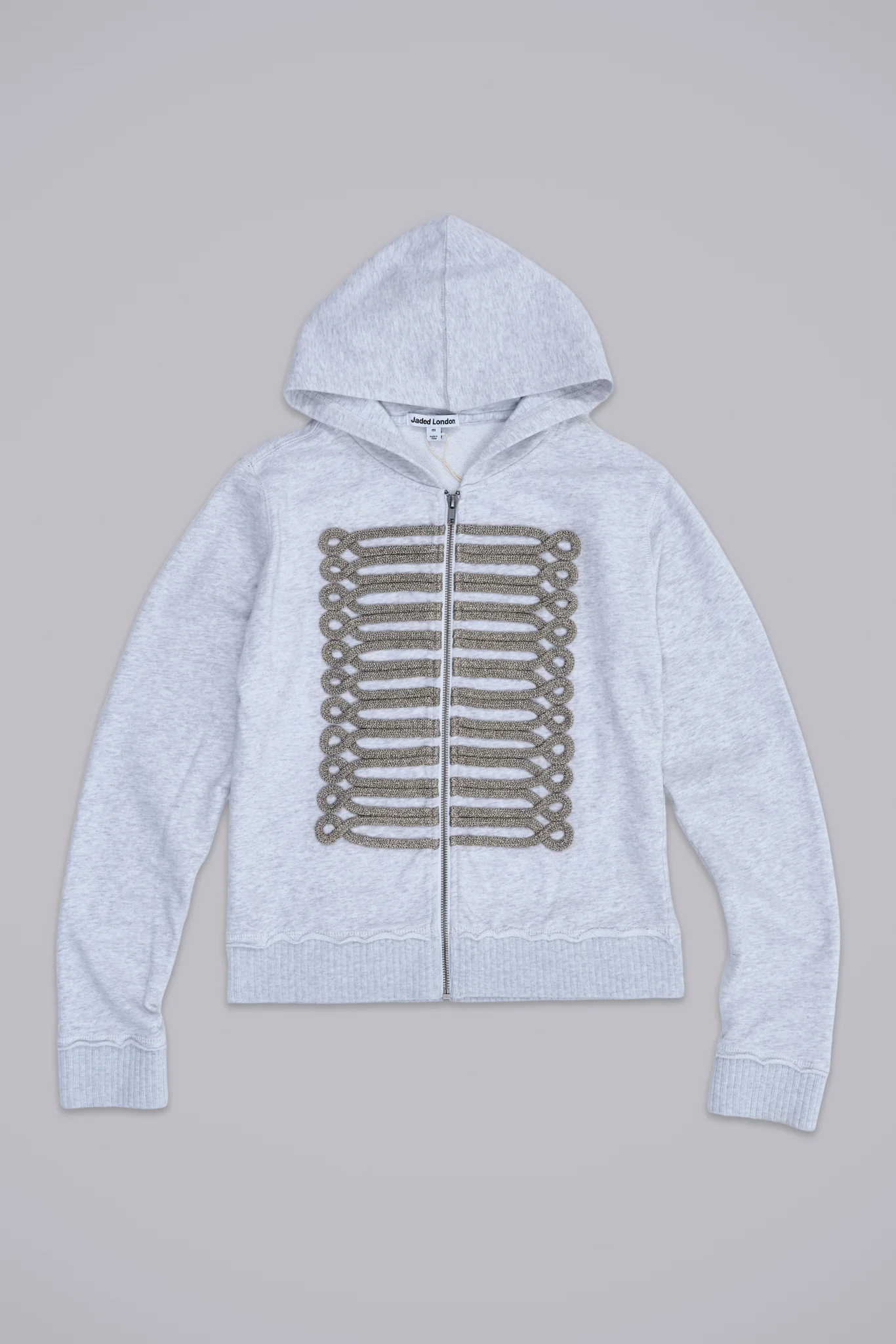 Grey Marl Military Monster Hoodie