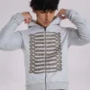 Grey Marl Military Monster Hoodie