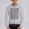 Grey Marl Military Monster Hoodie