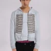 Grey Marl Military Monster Hoodie