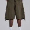 148-khaki-parachute-cargo-baggy-shorts-4.webp Khaki Parachute Cargo Baggy Shorts
