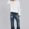 1491-ecru-waffle-henley-top-3.webp Ecru Waffle Henley Top