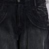 Sun Faded Black Trooper Cargo Pants