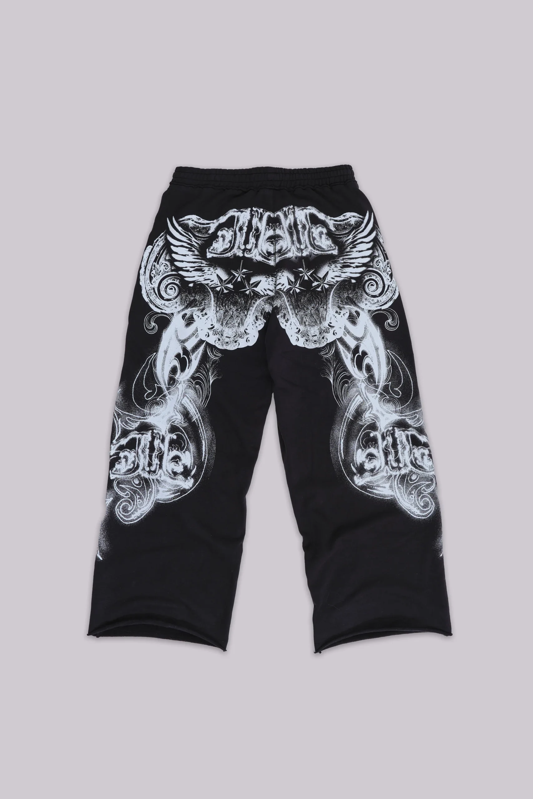 155-black-gothic-print-baggy-monster-joggers-3.webp Black Gothic Print Baggy Monster Joggers