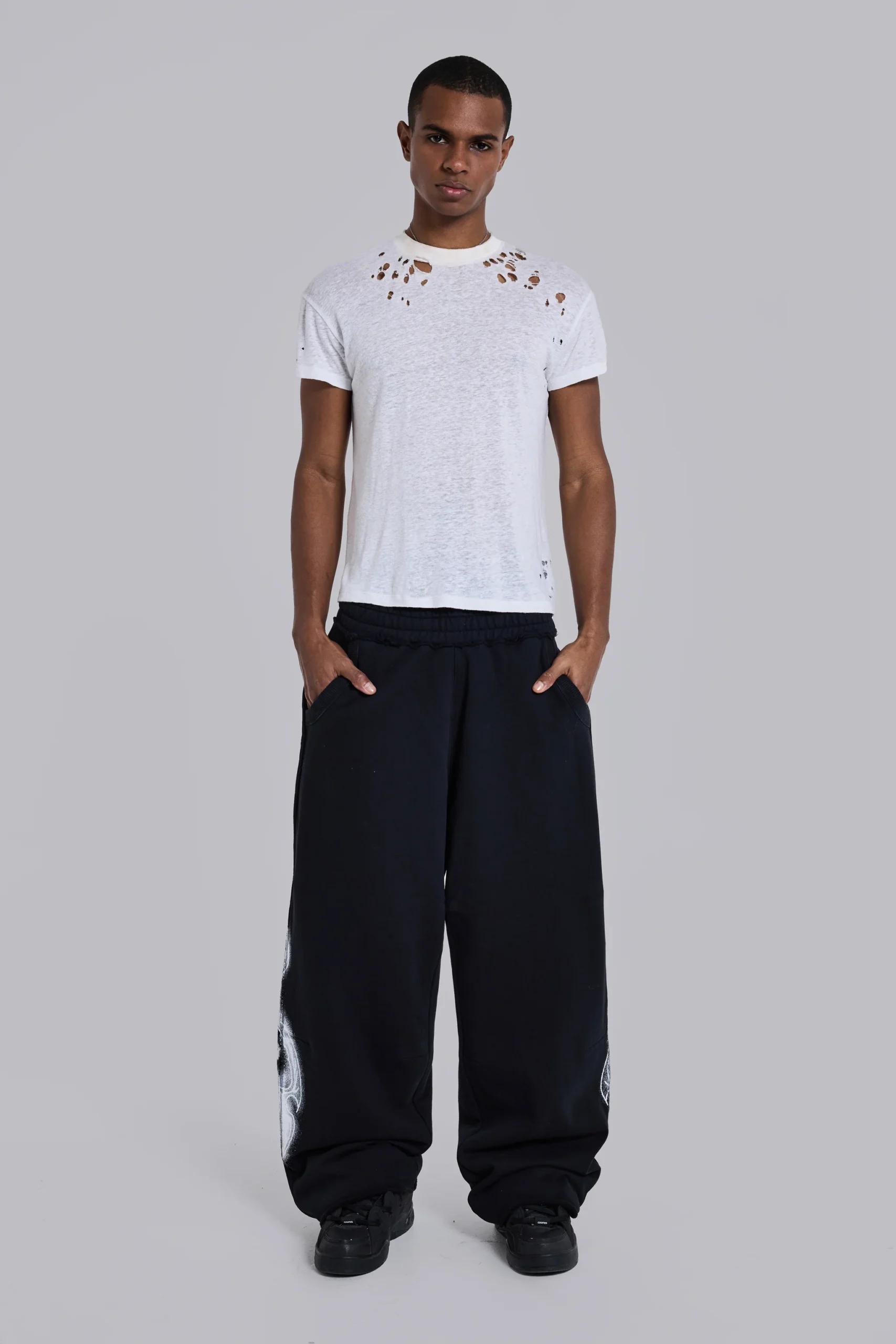 155-black-gothic-print-baggy-monster-joggers-4.webp Black Gothic Print Baggy Monster Joggers