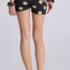 Lola Polkadot Fold Over Waistband Mini Shorts