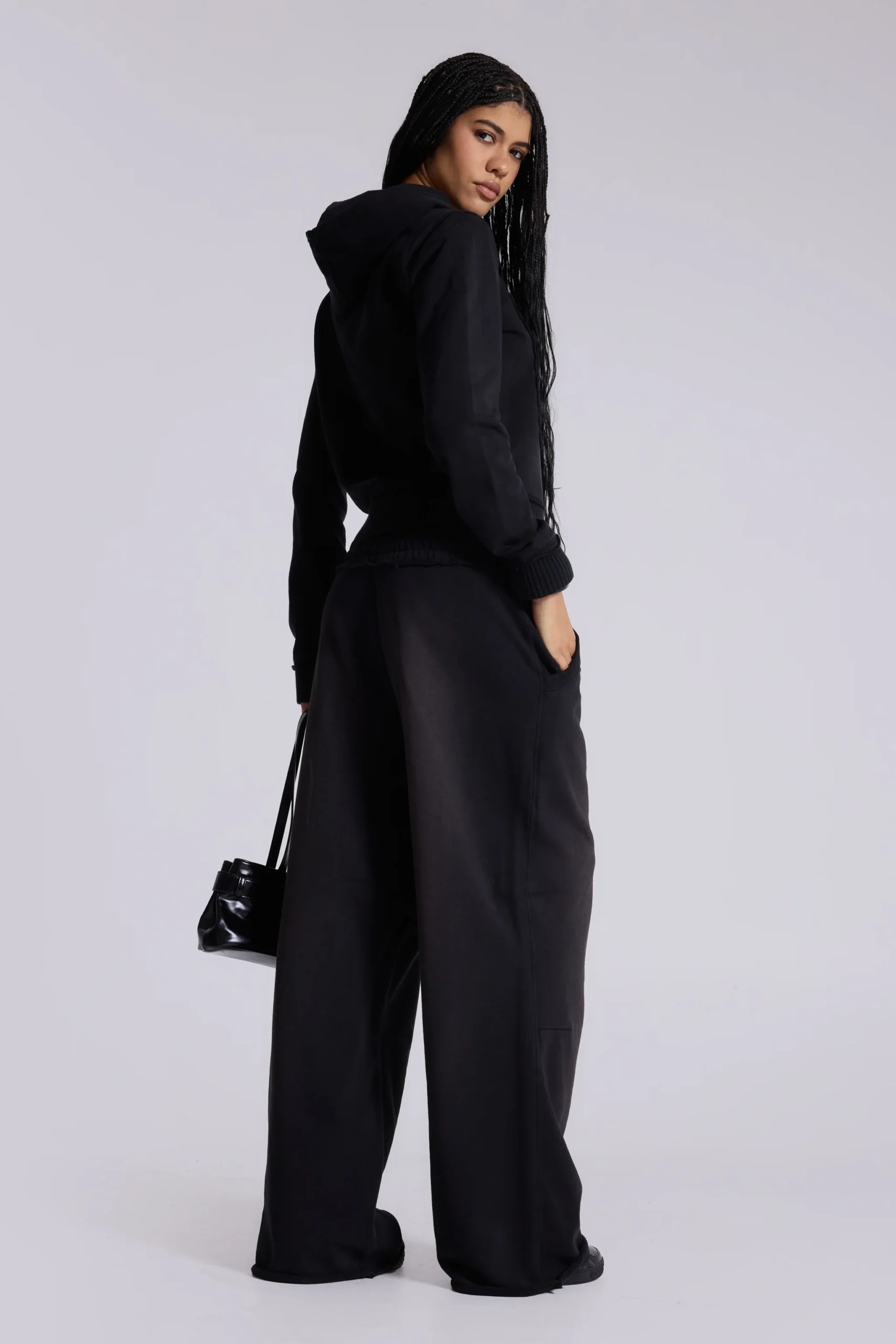 Black Baggy Monster Joggers