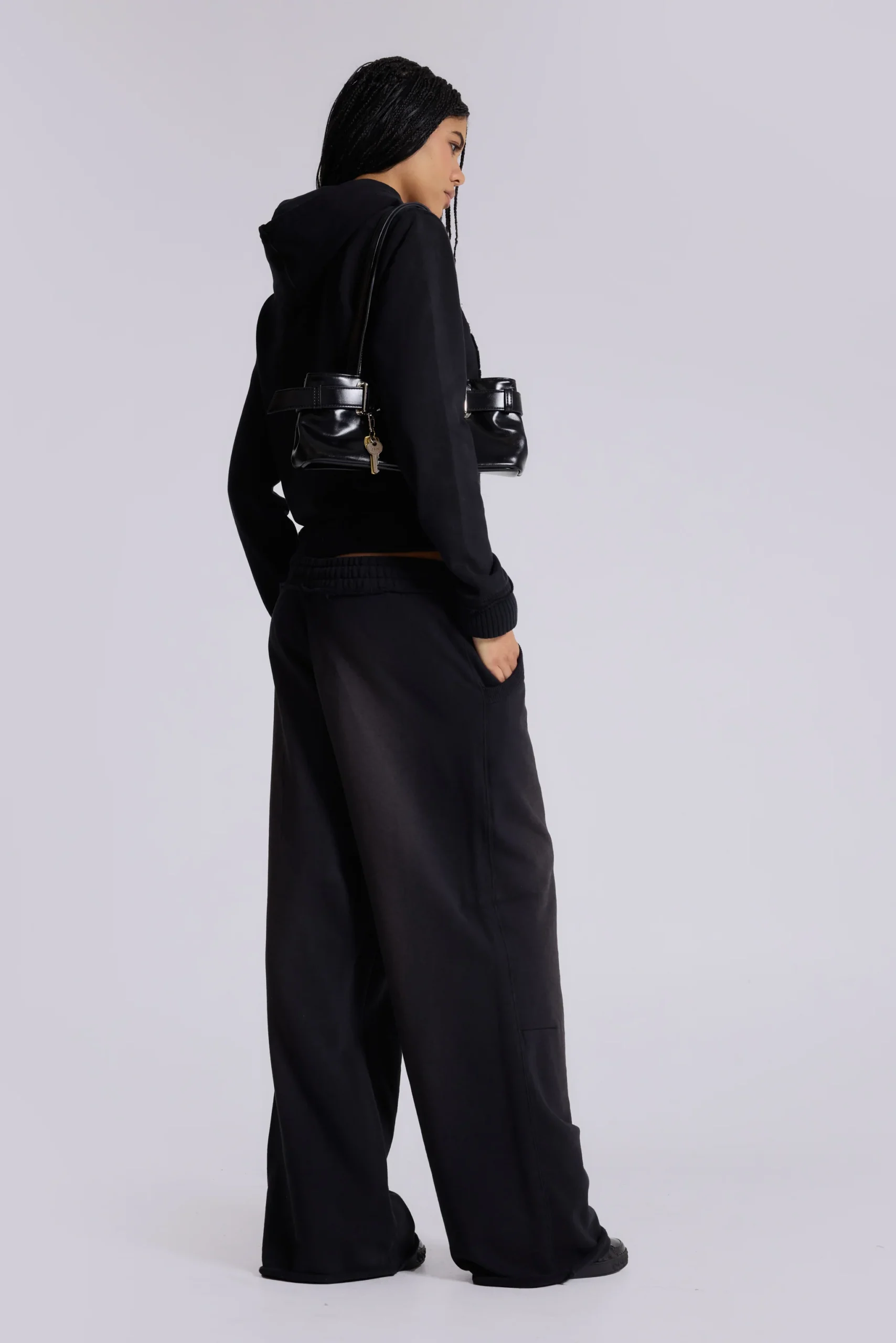 Black Baggy Monster Joggers