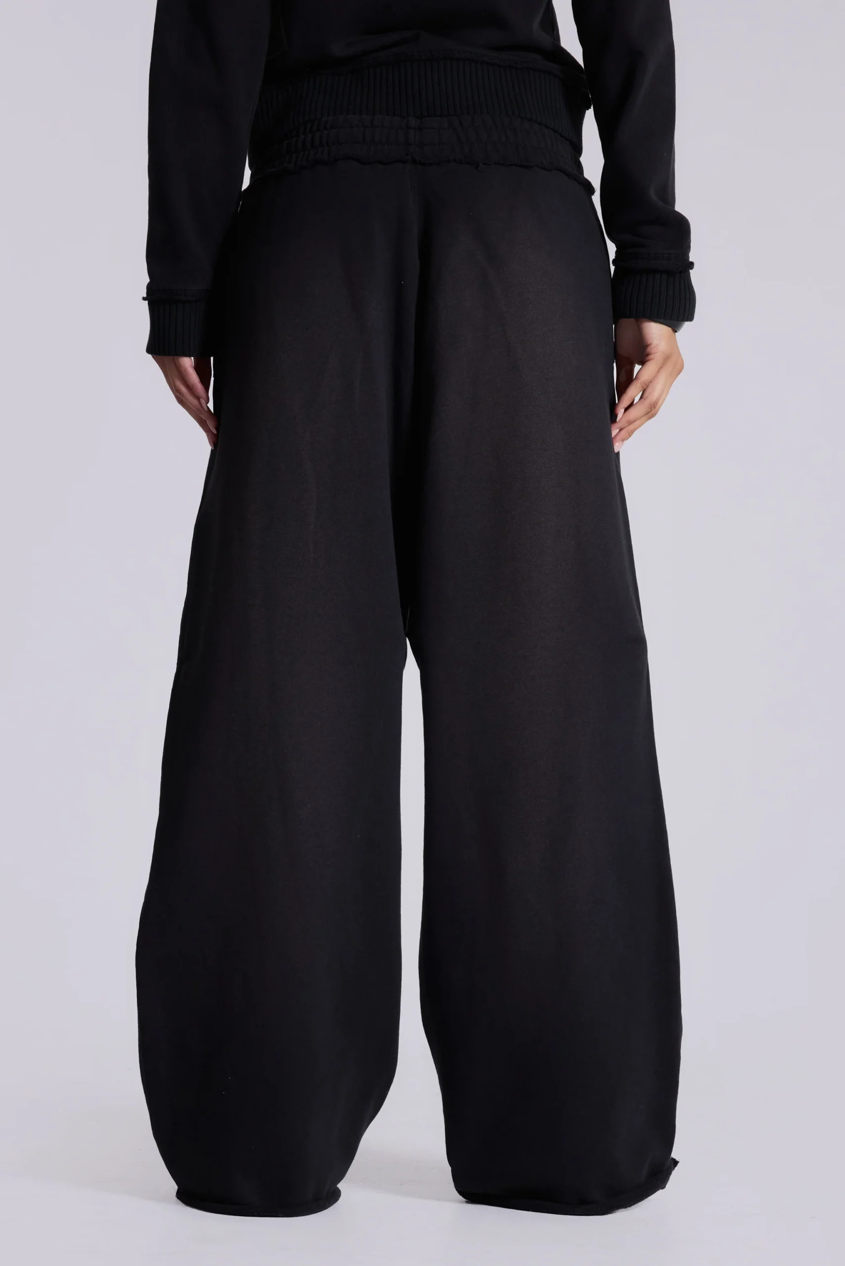 Black Baggy Monster Joggers