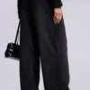 Black Baggy Monster Joggers