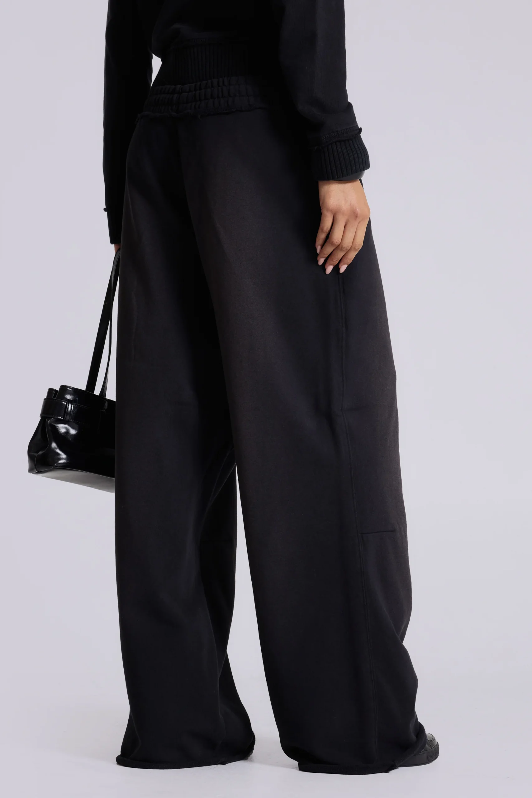 Black Baggy Monster Joggers