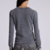 Charcoal Waffle Henley Top