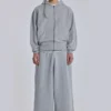 Grey Marl Oversized Monster Hoodie