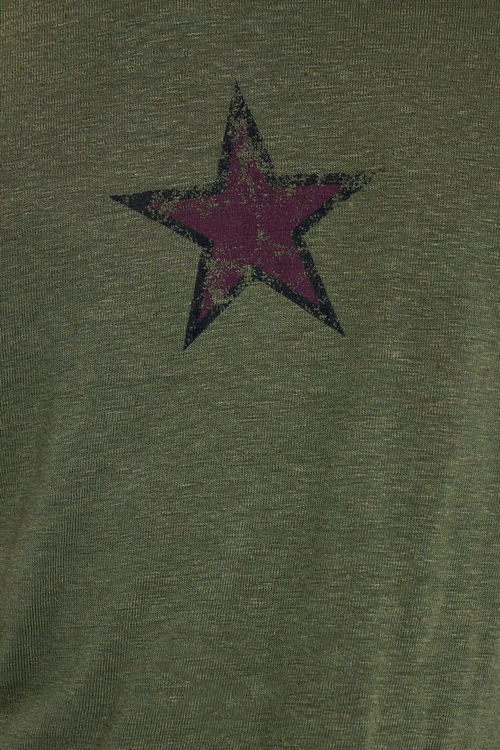 Green Star Sun Faded T-Shirt