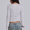 Stripe Mist Henley Top