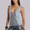 Kate Studded Plunge Vest Top