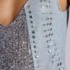 Kate Studded Plunge Vest Top