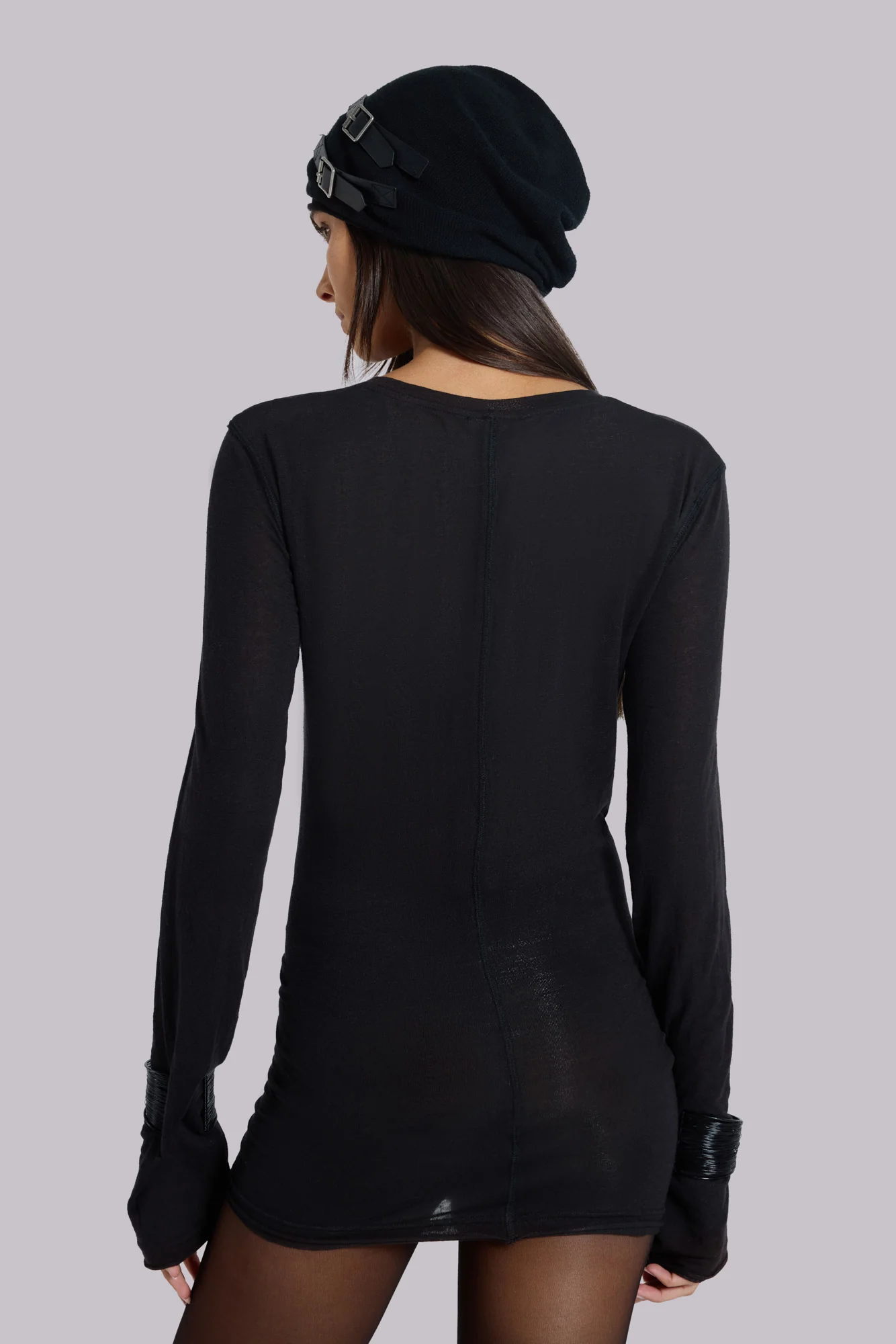 Black Mist Mini Dress