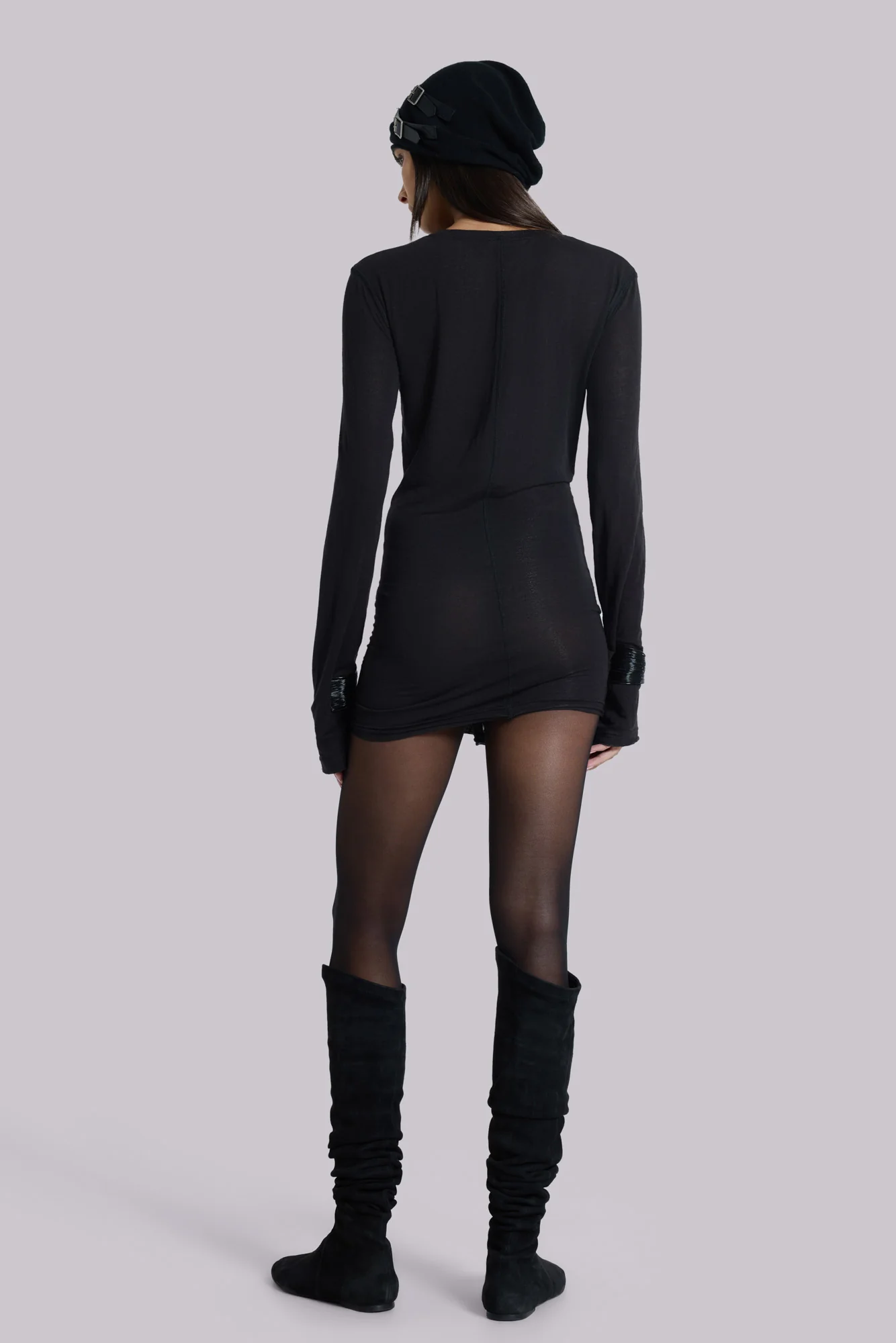 Black Mist Mini Dress