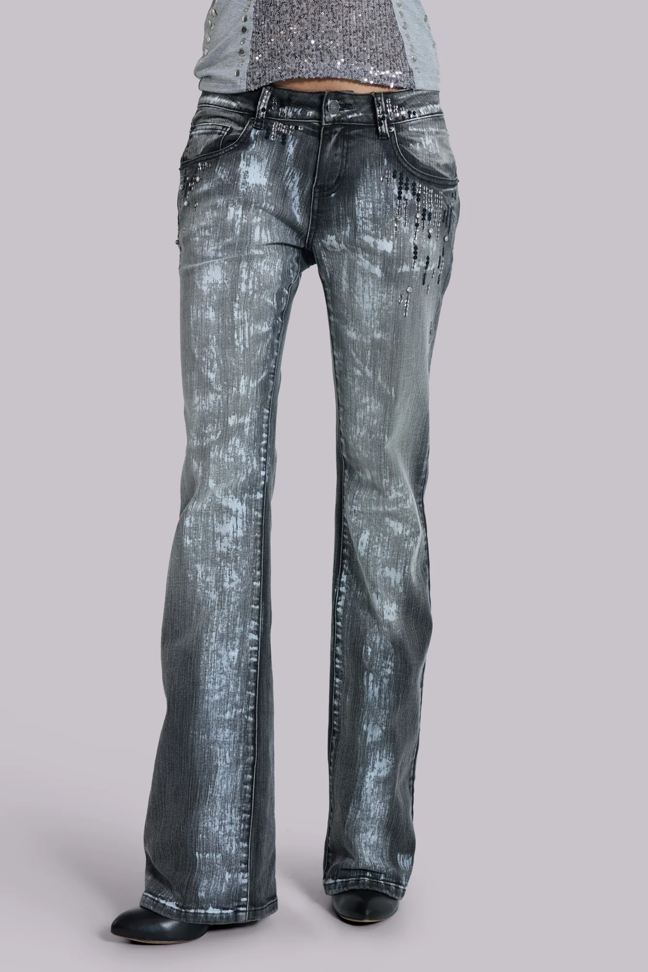 Sequin Bootcut Cooper Jeans