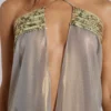 Morgana Metallic Sequin Chiffon Top