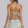 Chara Embellished Mirror Mini Skirt