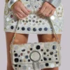 Chara Embellished Mirror Mini Skirt