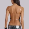 Strings Attached Backless Top in Chainmail