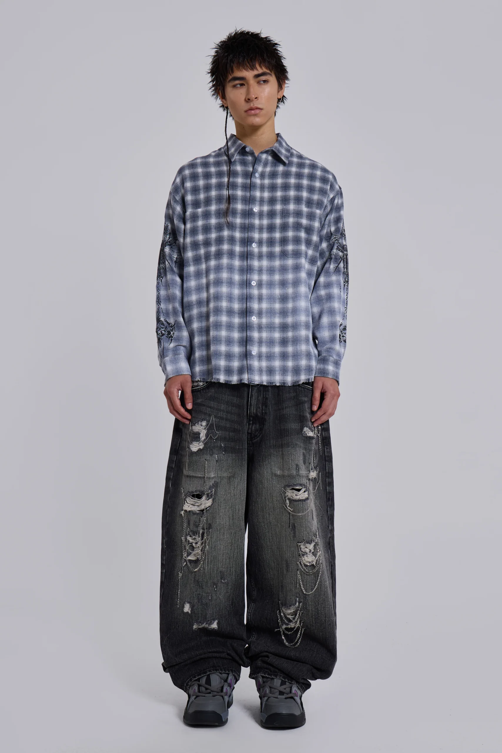 Kasper Inked Flannel Shirt