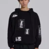 Black Devoted Patch Hoodie