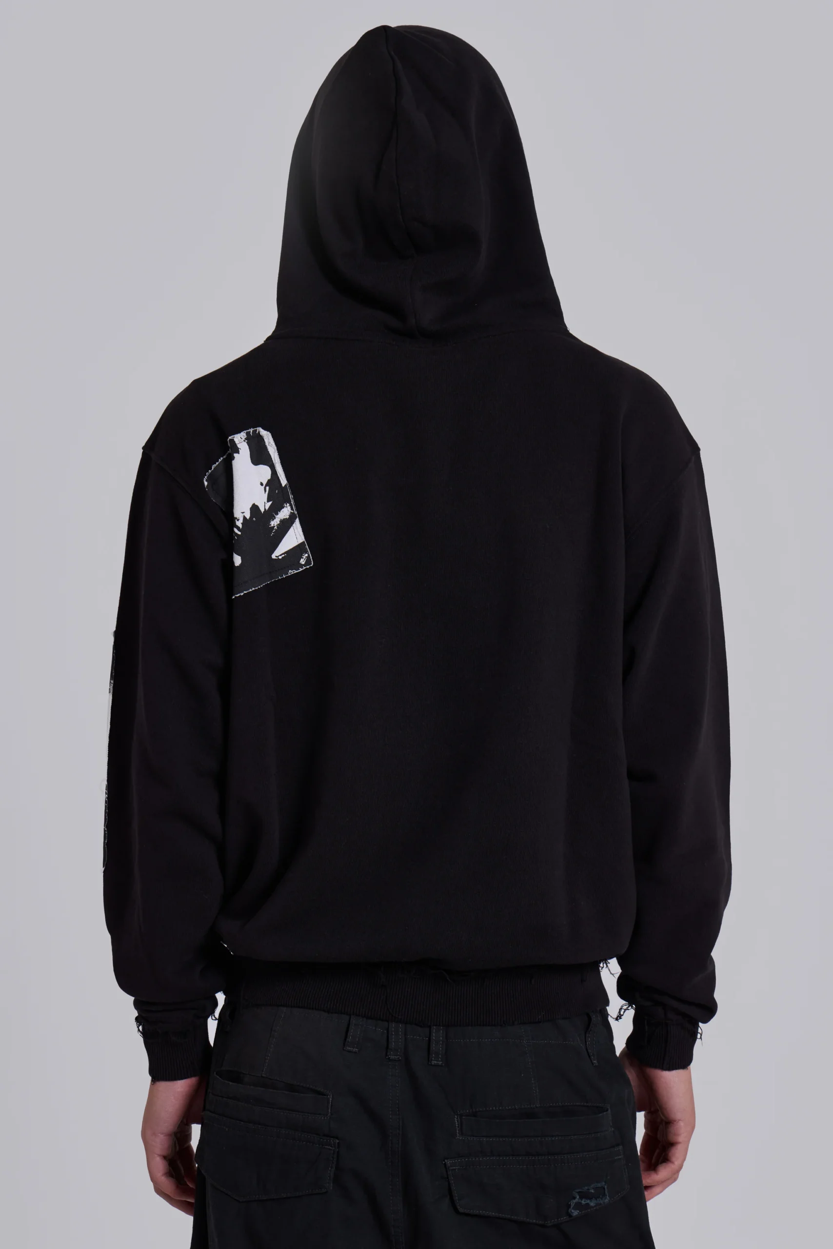 Black Devoted Patch Hoodie