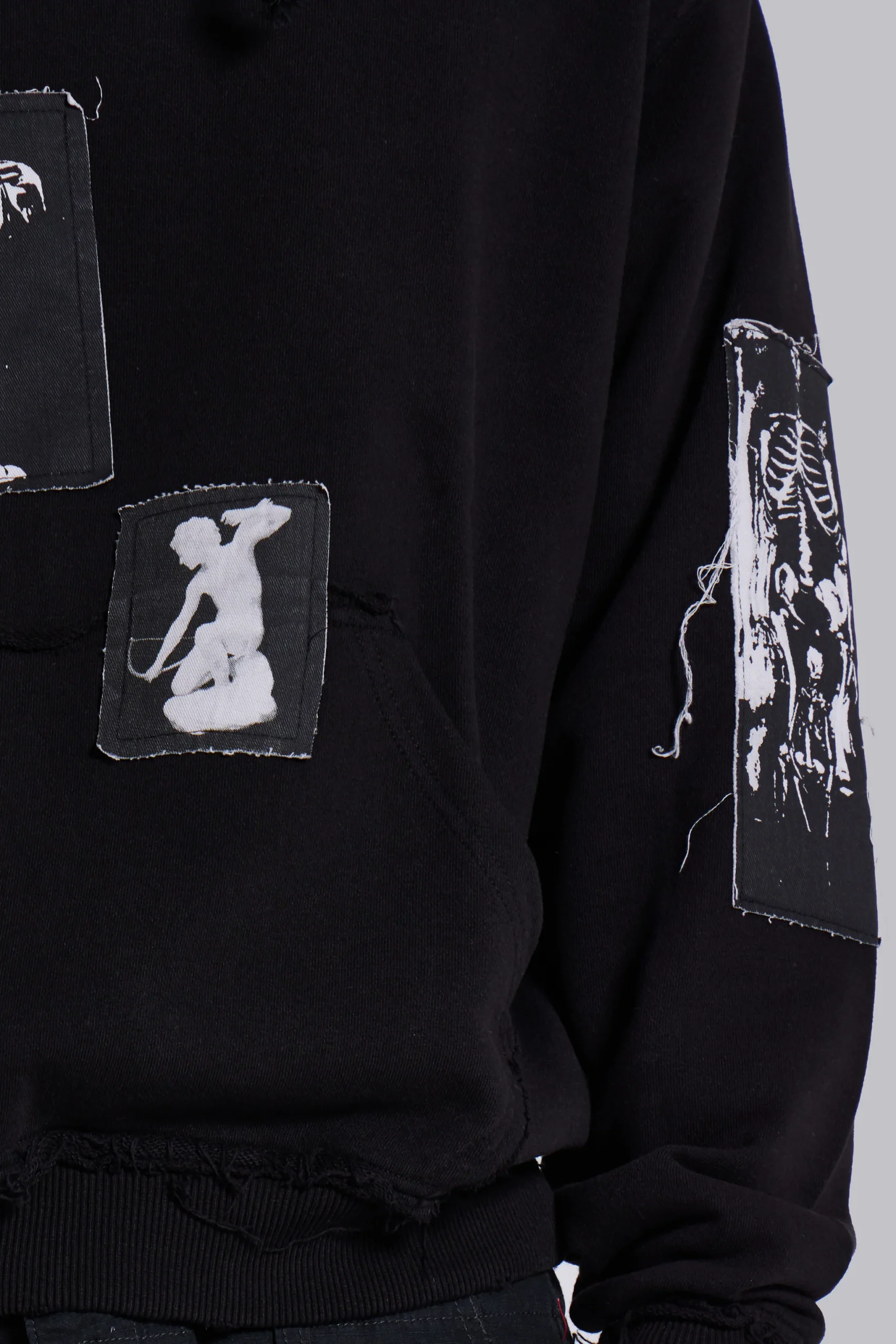 Black Devoted Patch Hoodie