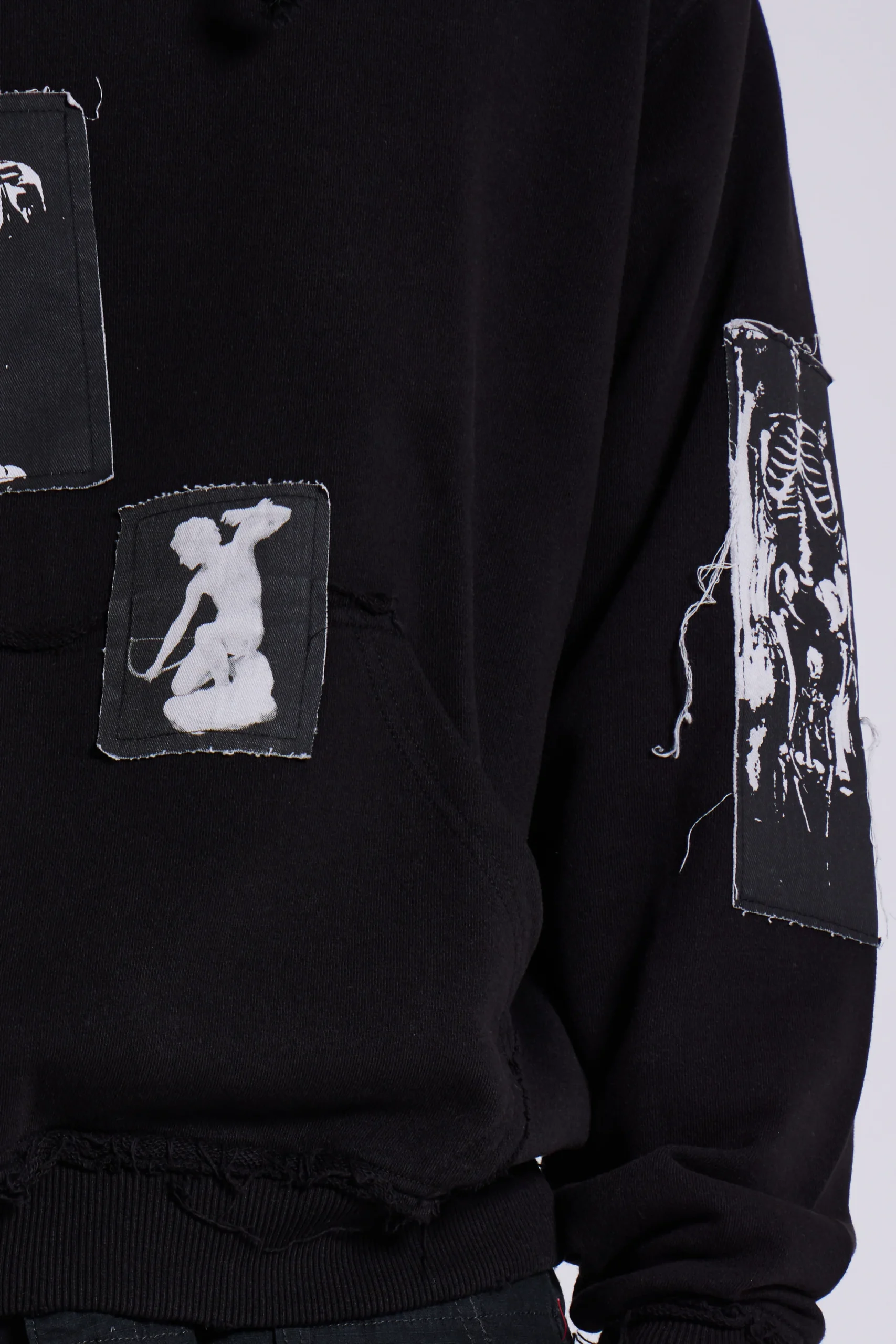 Black Devoted Patch Hoodie