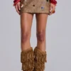 Mirielle PU Leather Mini Skirt