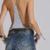 Hena Studded Denim Mini Skirt