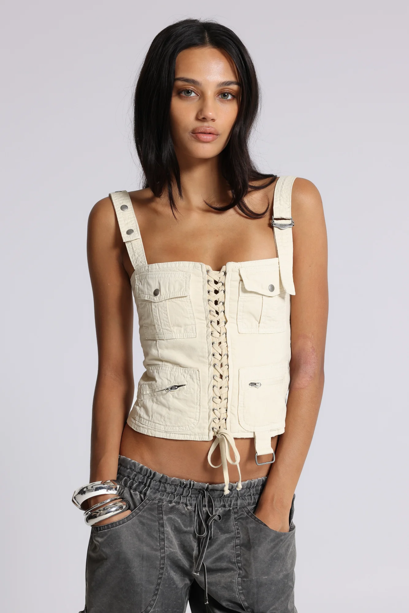 Ecru Cargo Corset