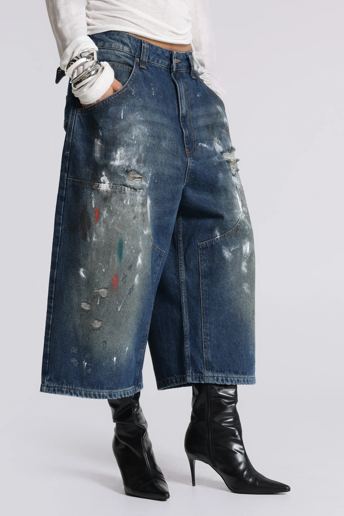 Splatter Crop XL Carpenter Jeans
