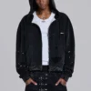 Sun Faded Waffle Lined Zip Hoodie