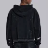 Sun Faded Waffle Lined Zip Hoodie