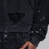 Sun Faded Waffle Lined Zip Hoodie