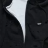 Sun Faded Waffle Lined Zip Hoodie