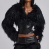 Viera Faux Fur and Leather Jacket