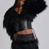 Viera Faux Fur and Leather Jacket