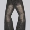 Brown Creased Drift Bootcut Jeans
