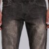 Brown Creased Drift Bootcut Jeans