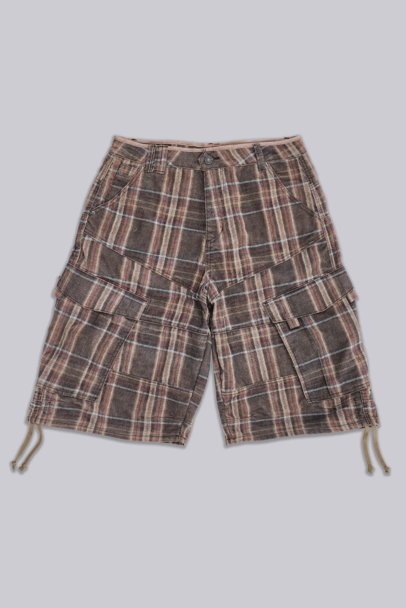 Brown Check Cadet Shorts