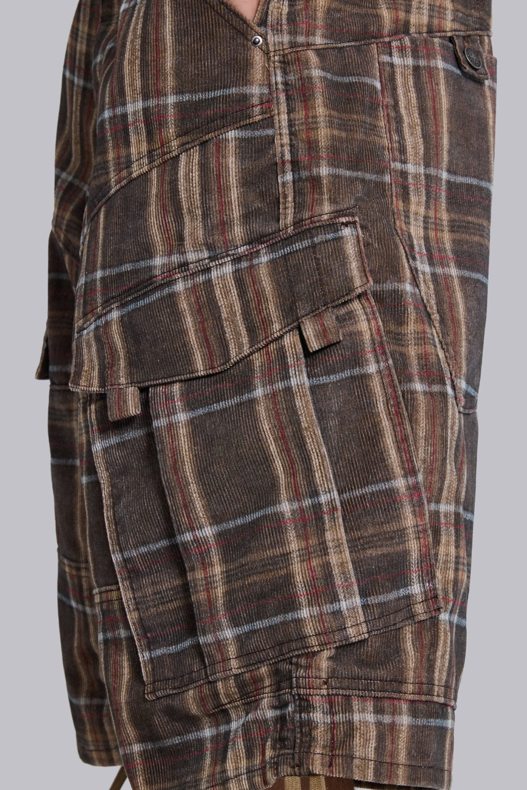 Brown Check Cadet Shorts