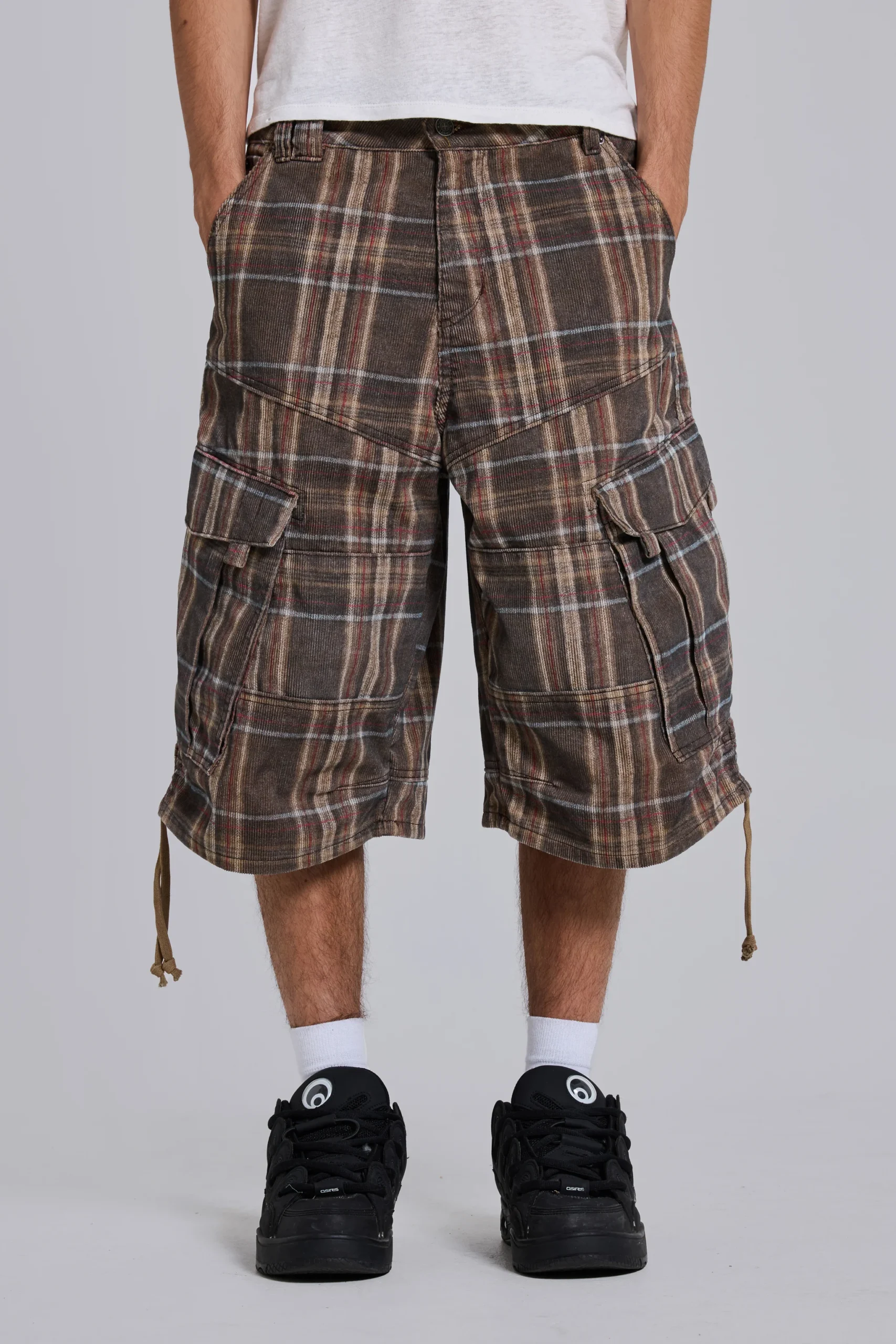 Brown Check Cadet Shorts