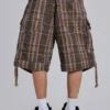 Brown Check Cadet Shorts