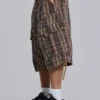 Brown Check Cadet Shorts